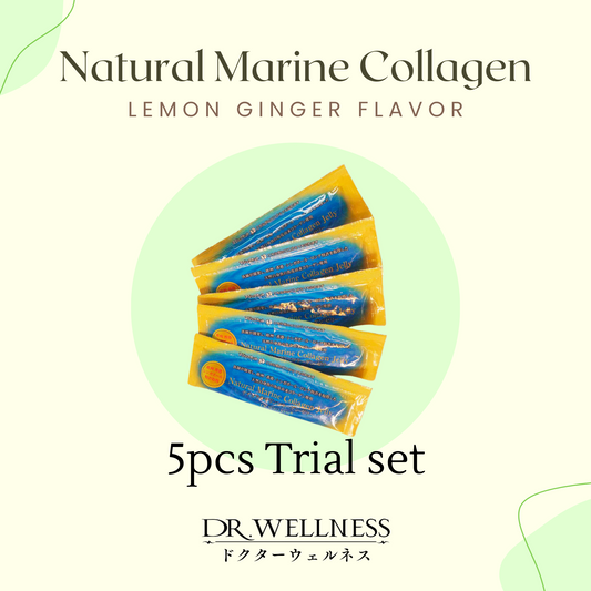 Natural Marine Collagen Jelly 5pcs trial set - Lemon-Ginger Flavor